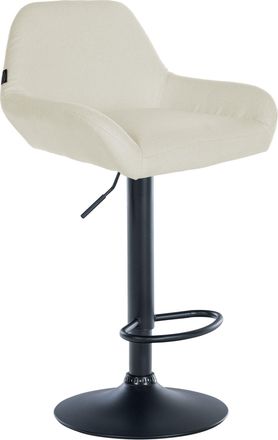Clp Taburete De Bar Braga En Tela Crema Negro
