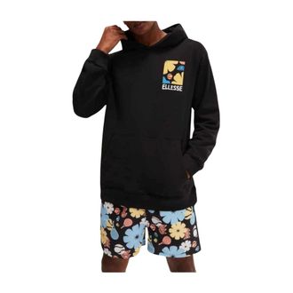 Ellesse Tepsoni Pullover Hoodie - Heren - Sweatshirts & Hoodies - Zwart - Maat: XL Katoen