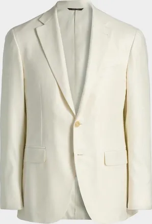 Canali Men & apos;s Kei Silk and Cashmere Two-Button Blazer