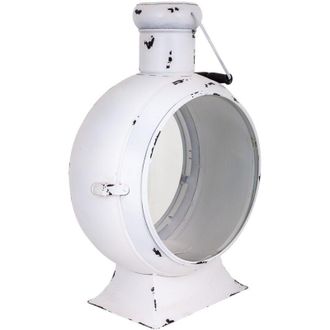Wanderlust Deco Wanderlust Deco - Farol De Metal Blanco 25x38x55