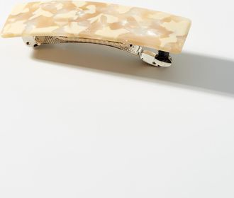 Simons Womens Flecked rectangular barrette