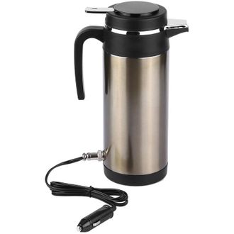 OEM Hervidor El&eacute;ctrico De Acero Inoxidable De 1000 Ml Y 12 V Para Coche, Termo De Viaje, Botella De Agua Con Calefacci&oacute;n