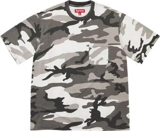 SUPREME FW26 Cracked Pocket S/S T-Shirt Snow Camo SUP-FW26-047-SMO