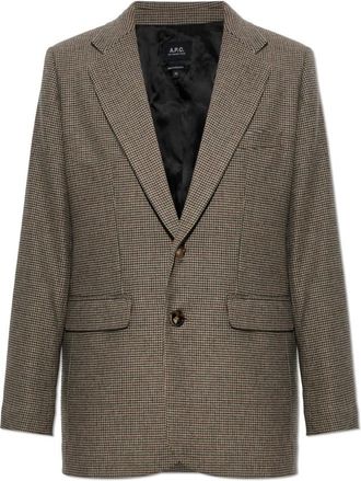 A.P.C. A.p.c. - Annie Blazer - Dames - Jassen - Bruin - Maat: XS Wol