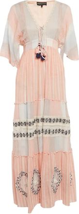 Hemant & Nandita Abito lungo con nappine - Rosa