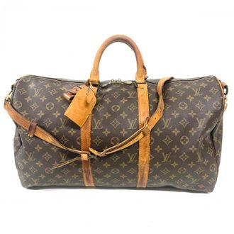 Louis Vuitton Brown Monogram Canvas Boston Bag (Pre-Owned)