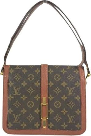 Louis Vuitton Pre-owned Shoulder Bags, female, Brown, Size: ONE SIZE Pre-owned Vintage Canvas Shoulder Bag
