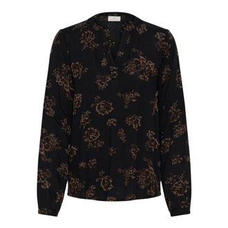 Kaffe KAjalie BBB Blouse - Dames - Blouses & Shirts - Zwart - Maat: 2XL Viscose