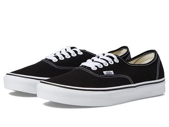 Vans Authentic Wide Shoes Black/White : Mens 10 - Womens 11.5 Wide, Textile