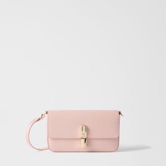 Furla Iride Borsa A Tracolla S Dusty Pink Rosa Pelle Stampata Donna