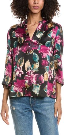Tommy Bahama Jeweld Blooms Silk Blouse