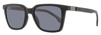 BOSS Boss Mens Rectangular Sunglasses B1574S 0WMIR Black/Biege 53mm