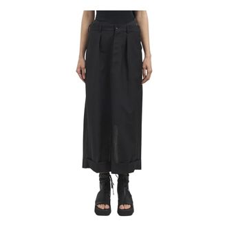 Junya Watanabe Gonna Lunga Misto Mohair - male - Junya Watanabe - Cropped Trousers - Black - M - Trousers