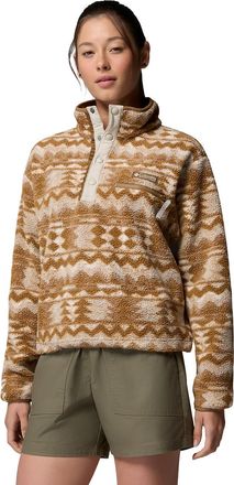 Columbia Korte Sherpa-fleecejack met halve knoopsluiting in Helvetia