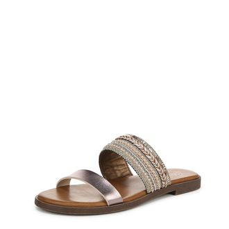 Blowfish Womens Curtis Flat Sandal, Pearl, Medium Fit, UK 7