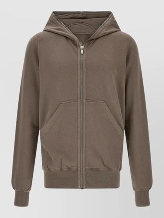 Rick Owens cotton hooded zip jacket