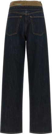 Maison Margiela Raw Cut Waist Jeans - Blue