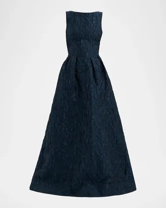 Rebecca Vallance Cascades Jacquard Gown