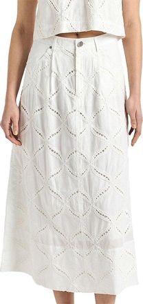 Derek Lam Nydia Cotton Eyelet Midi Skirt