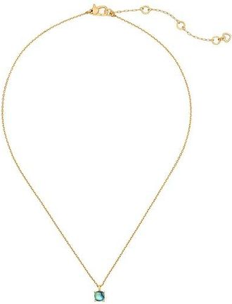 Kate Spade New York Little Luxuries Pendant Womens Necklace Abalone/Gold, Brass/Cubic Zirconia