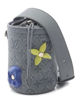 Louis Vuitton 2021-2025 Monogram Taurillon Chalk Nano Sling Bag crossbody bag - Grey