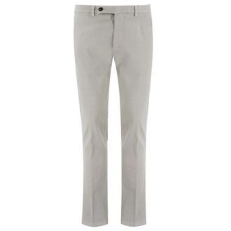 Berwick 1707 Slim-fit Trousers, male, Beige, 4XL, Slim Fit Stretch Cotton Trouser