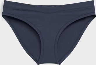 Miiyu Womens Stretch V-waist high-cut bikini panty TENCEL TM modal