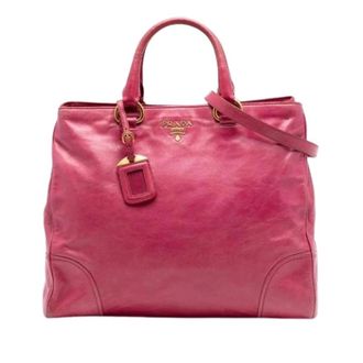 Prada Pre-owned Satchel - Dames - Pre-owned - Roze - Maat: ONE Size Leer