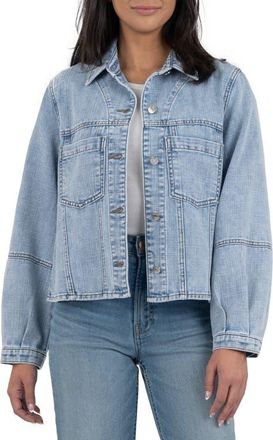 Kut from the Kloth Bailey Stretch Denim Jacket in Light Wash at Nordstrom, Size X-Large