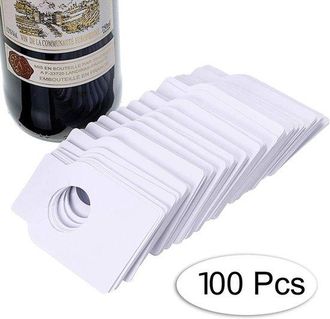 OEM 100 Etiquetas Para El Cuello De Botellas De Vino, Pr&aacute;cticas Para Marcar Las Etiquetas De Las Botellas De Vino