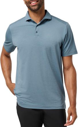Travis Mathew The Heater Solid Short Sleeve Performance Polo in Blue Horizon at Nordstrom, Size Xx-Large