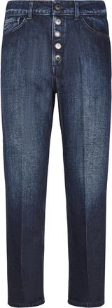 Dondup Koons Loose-Fit Five-Pocket Broeken - Dames - Regular Fit Jeans - Blauw - W25 - Katoen - Jeans