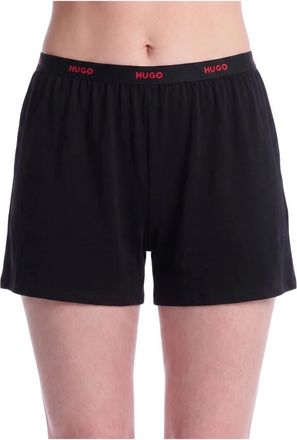 HUGO BOSS Dames, Korte broeken, Zwart, Maat: XS Katoen