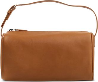 The Row leather clutch bag - women - Lambskin/Lambskin - OS - Brown