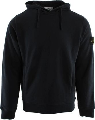 Stone Island Sweater - Heren - Hoodies - Blauw - S - Katoen - Hoodies & sweatvesten
