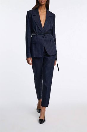Dorothee Schumacher Modern Sophistication Blazer In Blue Night