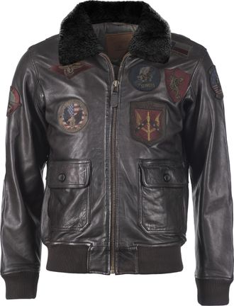 Top Gun leren jas TGJ1001