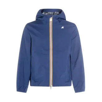 K-Way K-Way, Light Jackets, male, Blue, Size: 3XL Jack Stretch Dot Jacket