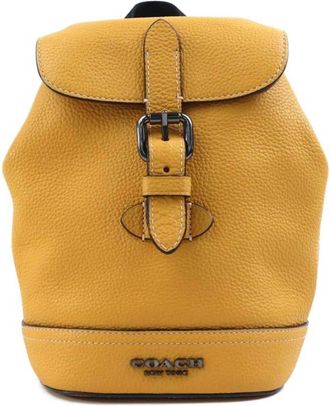 Coach Yellow Leather Sling Bag (Pre-Owned)