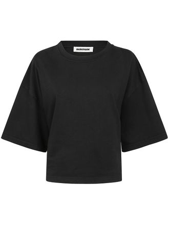 Darkpark Doyle Cropped Draped Short Sleeve Tee