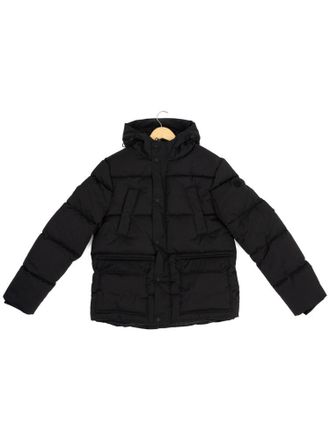 Sergio Moretti Padded Black Jacket With Quilted Design And Functional Pockets