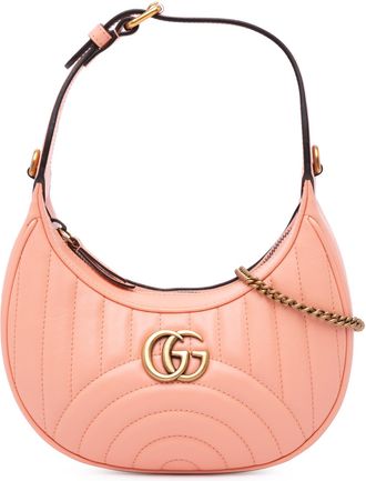 Gucci Pre-owned Womens Gg Marmont Shoulder Bag - Coral Leather - One Size