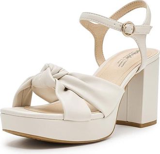 Life Stride August Womens Sandals Bone Faux Leather : 9.5 M (B), Synthetic