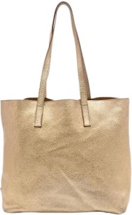 Prada Pre-owned Vintage Tote Bag - Dames - Vintage Shopper - Geel - ONE Size - Leer - Vintage