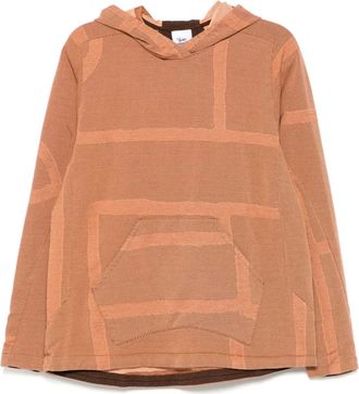 Stain Shade Felpa in cotone con cappuccio - Arancione