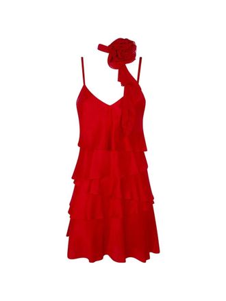 Blugirl Satin Dress With Rouges
