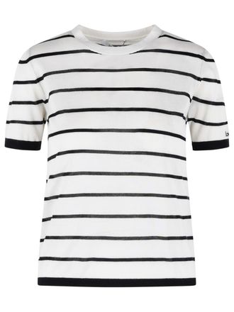 Max Mara Favetta Cashmere And Cream Silk T Shirt