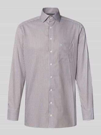 Olymp Modern Fit Business-Hemd mit Kentkragen Modell Global Kent in Mittelbraun, Gr&ouml;&szlig;e 43