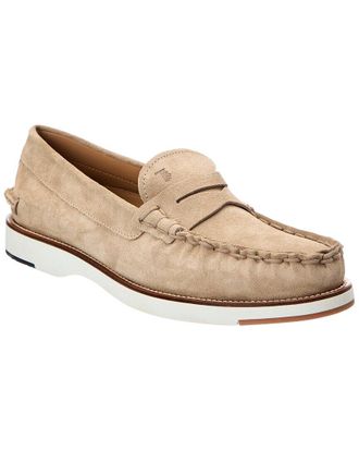 Tod's Tods Mocassino Gomma + Guard Suede Loafer
