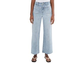 Paige 29 Petite Anessa Front Yoke Stitch Through Pockets in La Belle Womens Jeans La Belle : 24 29, Cotton/Denim/Elastane